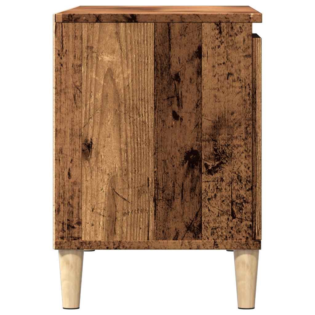 antik fa színű szerelt fa TV-szekrény 102 x 35 x 50 cm