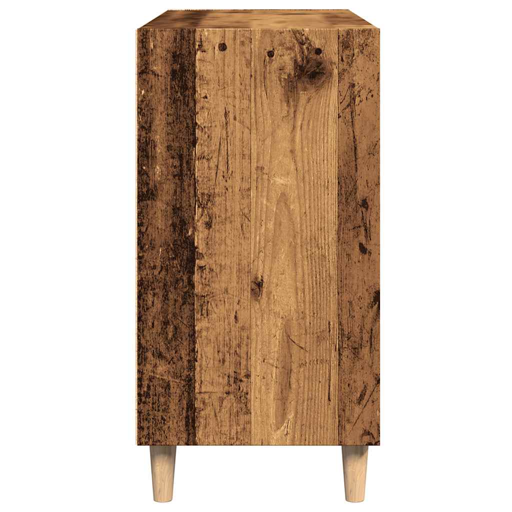 antik fa színű szerelt fa tálalószekrény 103,5 x 35 x 70 cm