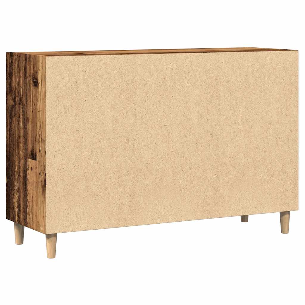 antik fa színű szerelt fa tálalószekrény 103,5 x 35 x 70 cm