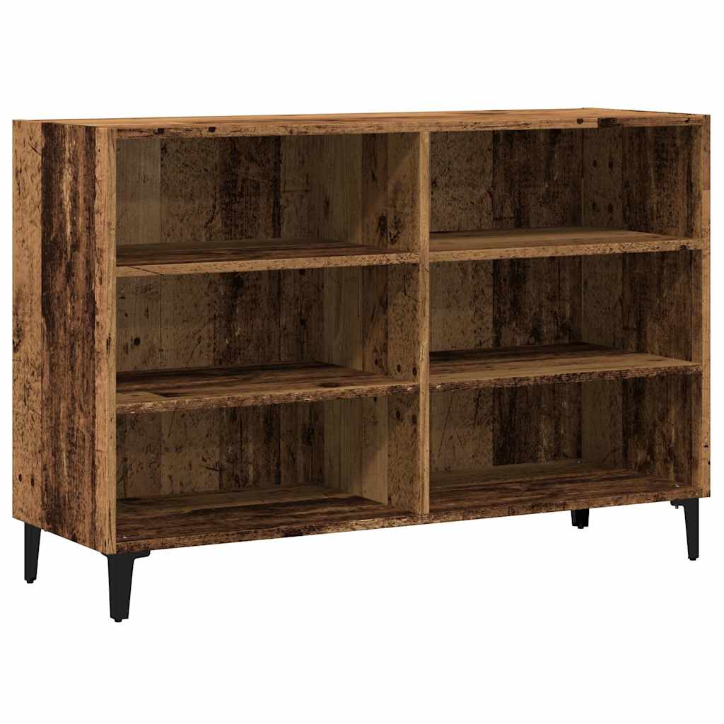 antik fa színű szerelt fa tálalószekrény 103,5 x 35 x 70 cm