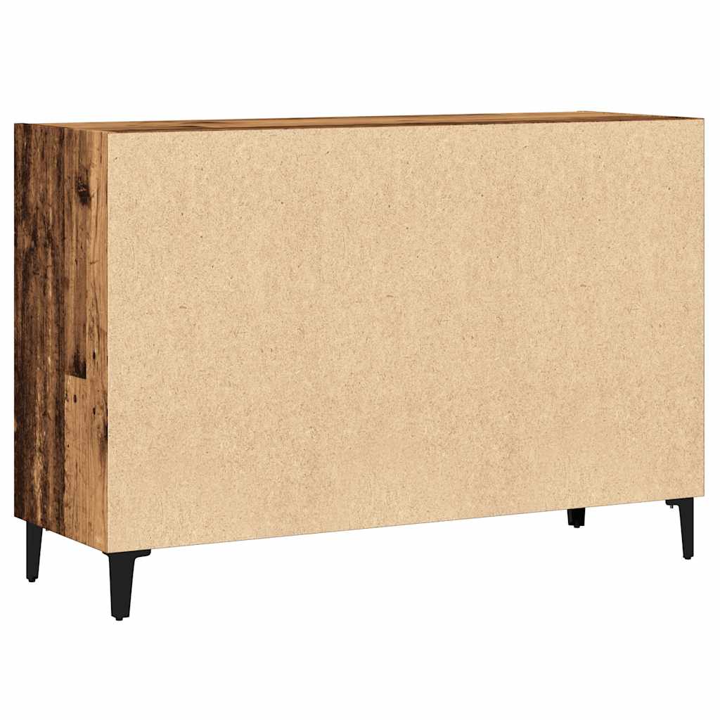 antik fa színű szerelt fa tálalószekrény 103,5 x 35 x 70 cm