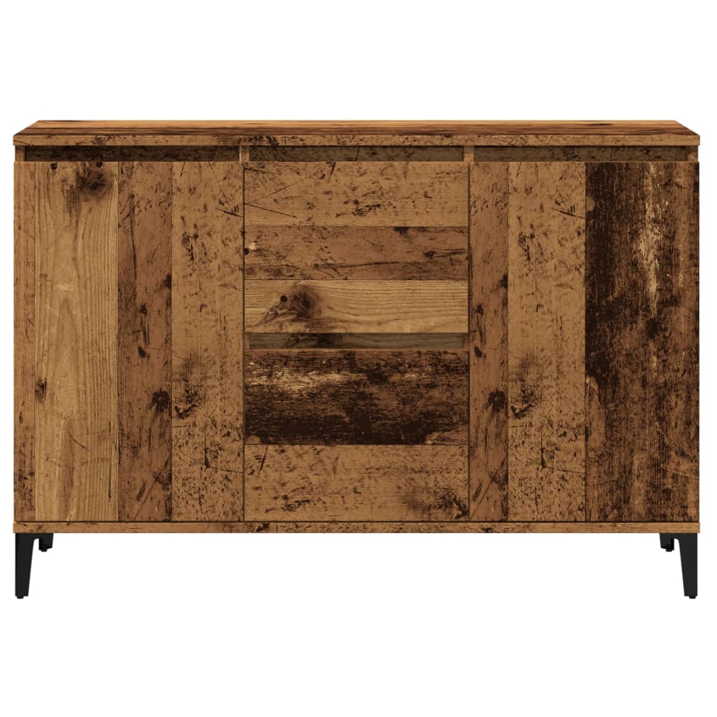 antik fa színű szerelt fa tálalószekrény 102 x 35 x 70 cm