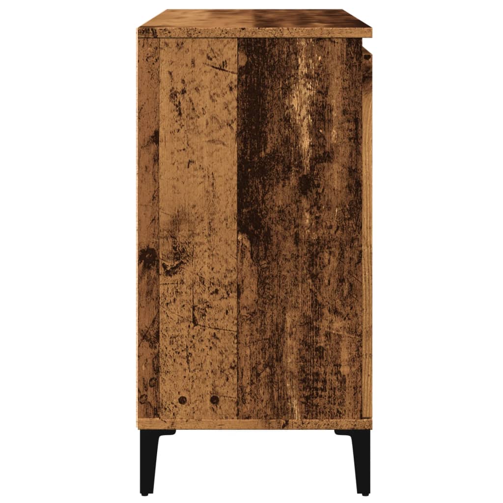 antik fa színű szerelt fa tálalószekrény 102 x 35 x 70 cm