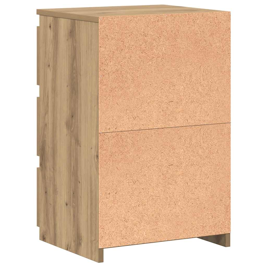 éjjeliszekrények 2 db Artisan tölgy 40x35x62,5 cm műfa