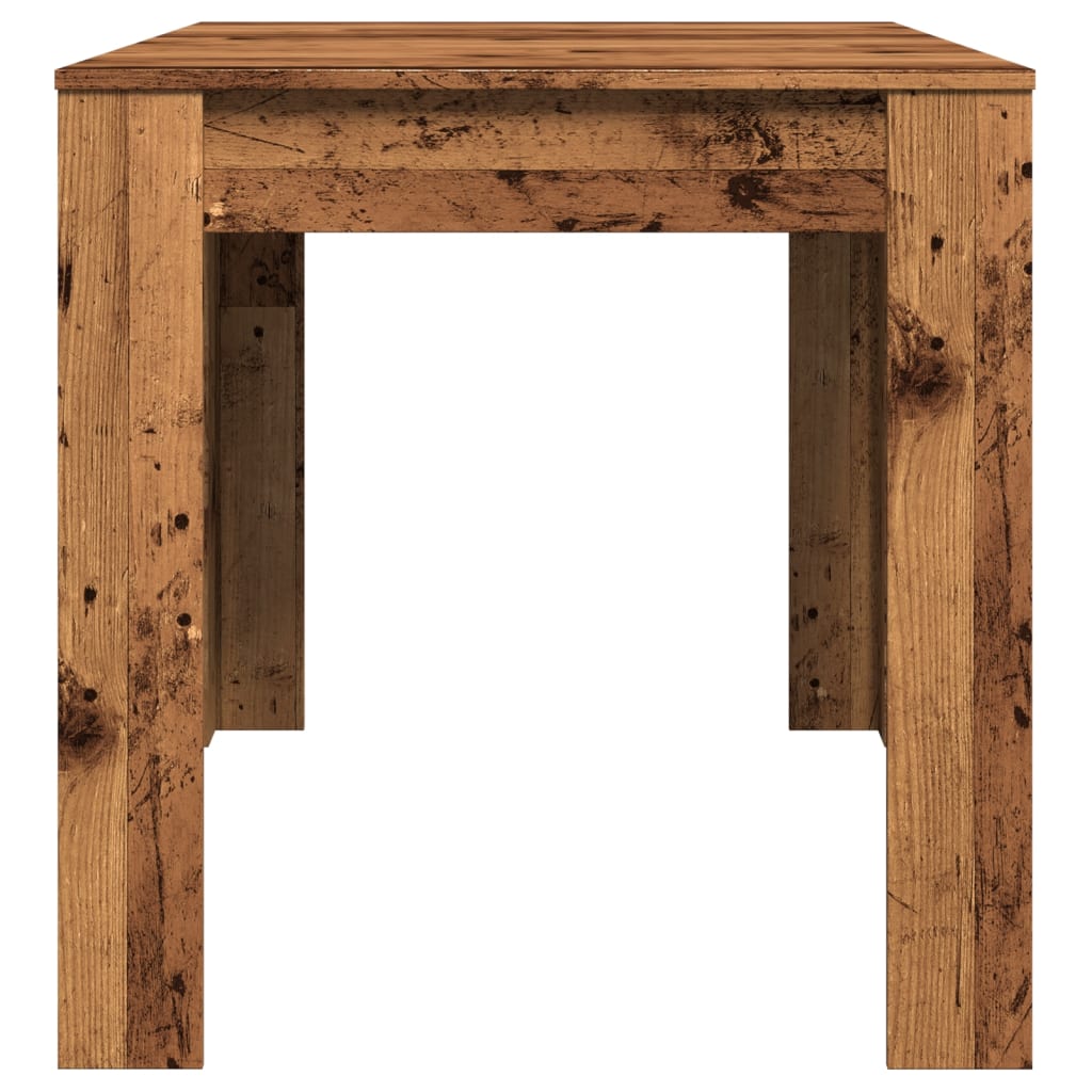 antik fa színű szerelt fa étkezőasztal 140 x 74,5 x 76 cm