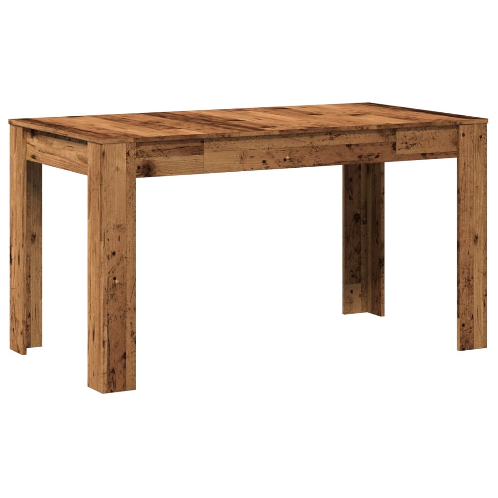 antik fa színű szerelt fa étkezőasztal 140 x 74,5 x 76 cm