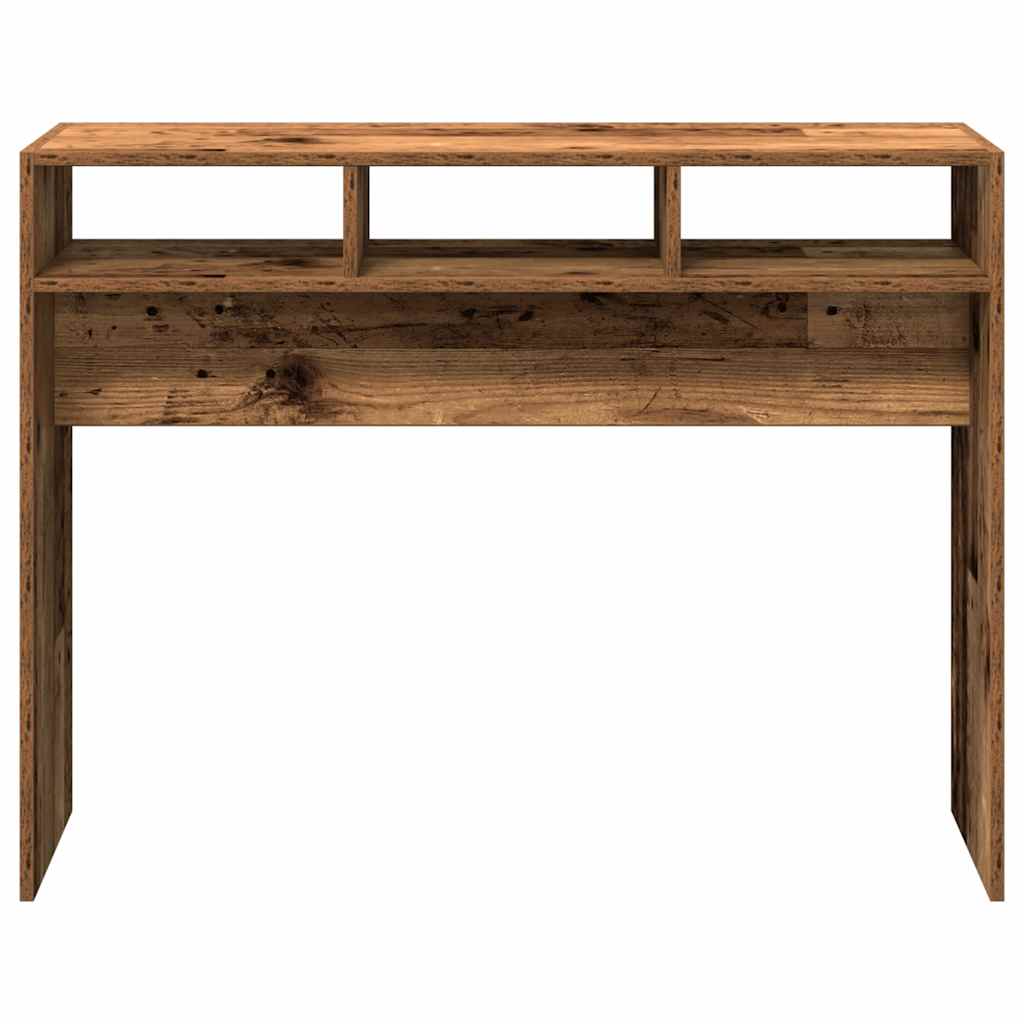 Konzolasztal régi fa 105x30x80 cm műszaki fa
