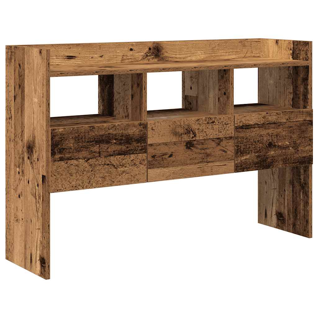 komód Régi fa 105x30x70 cm Gépelt fa