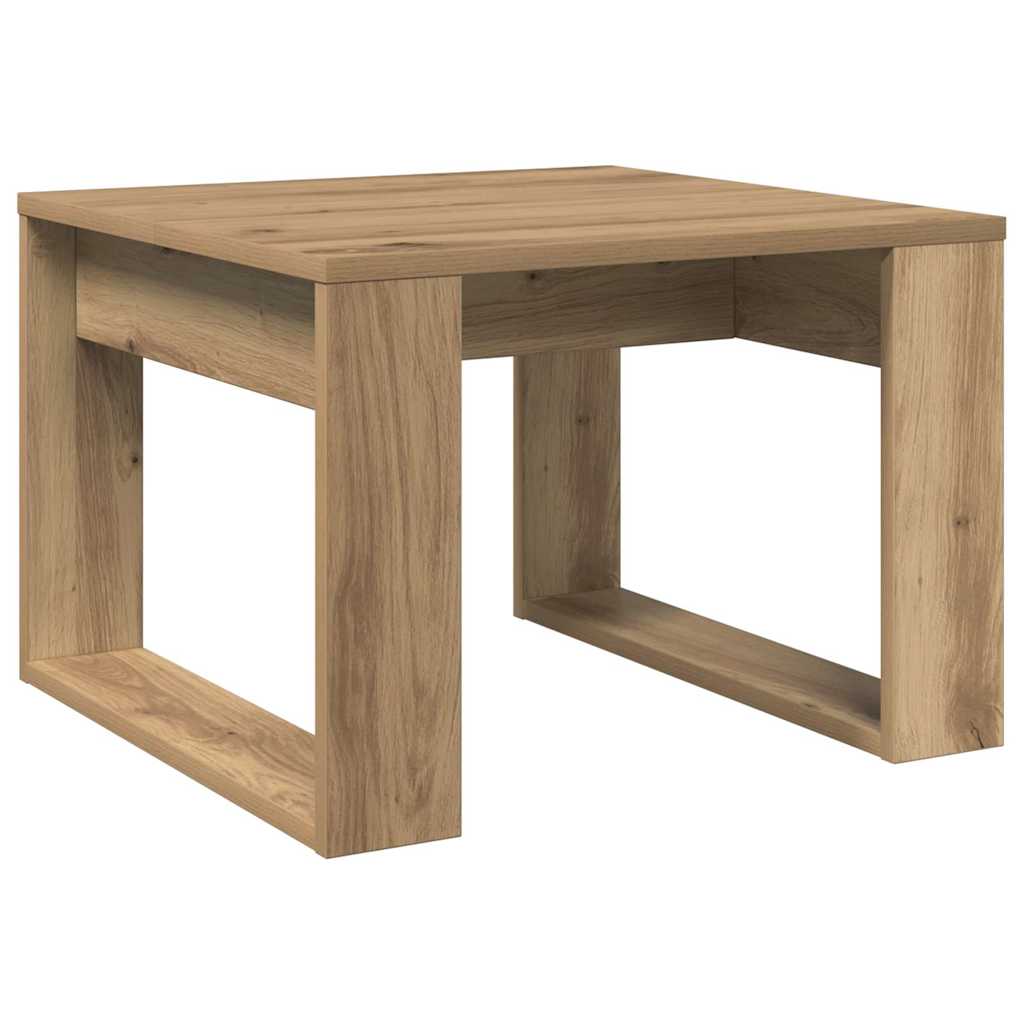kézműves tölgy színű szerelt fa kisszekrény 50 x 50 x 35 cm