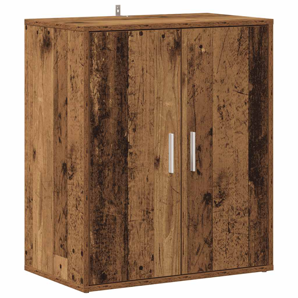 antik fa színű szerelt fa cipősszekrény 60 x 35 x 70 cm