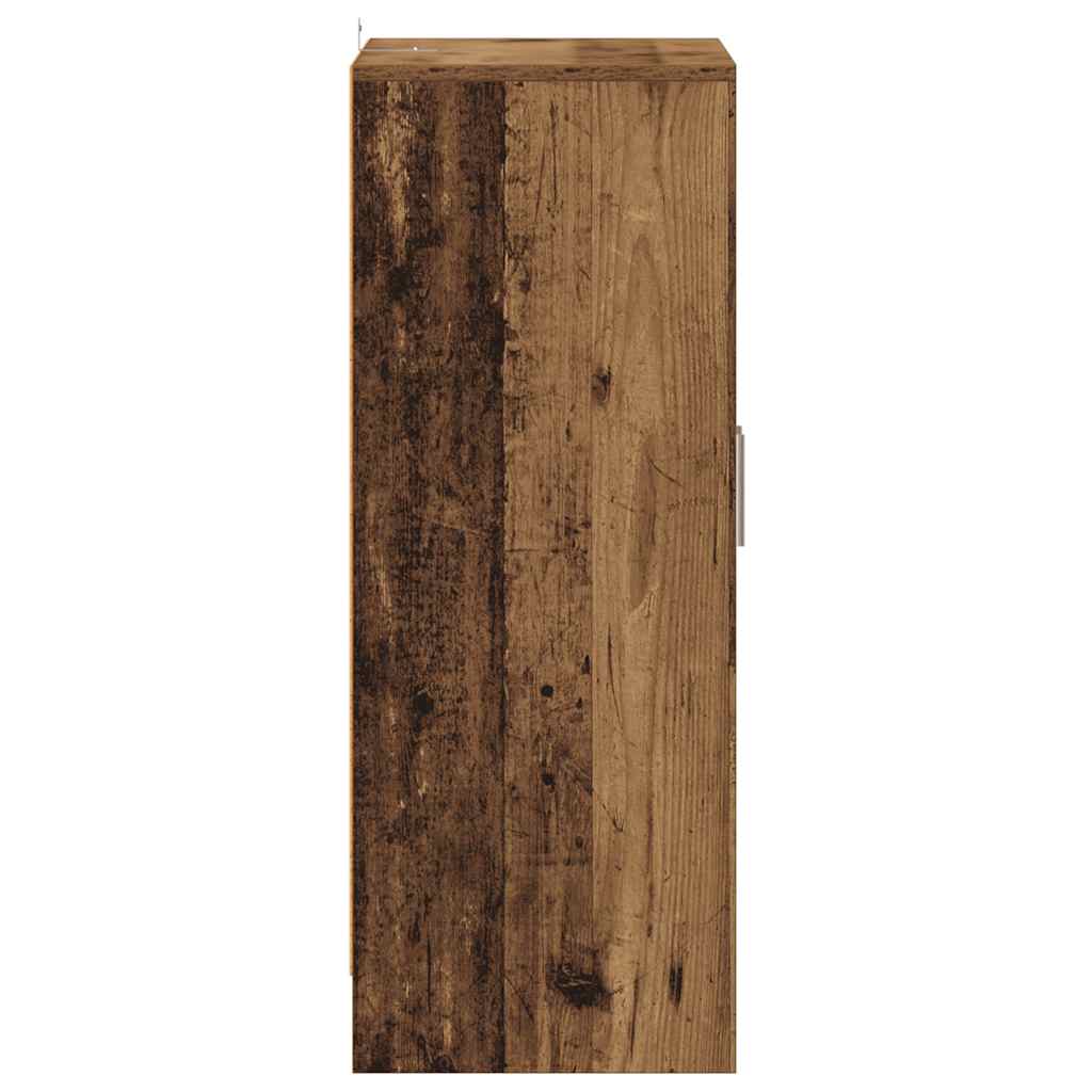 antik fa színű szerelt fa cipősszekrény 60 x 35 x 92 cm