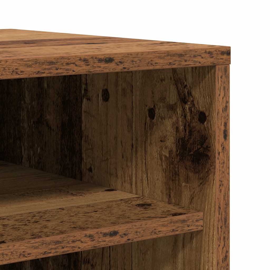 antik fa színű szerelt fa cipősszekrény 60 x 35 x 92 cm