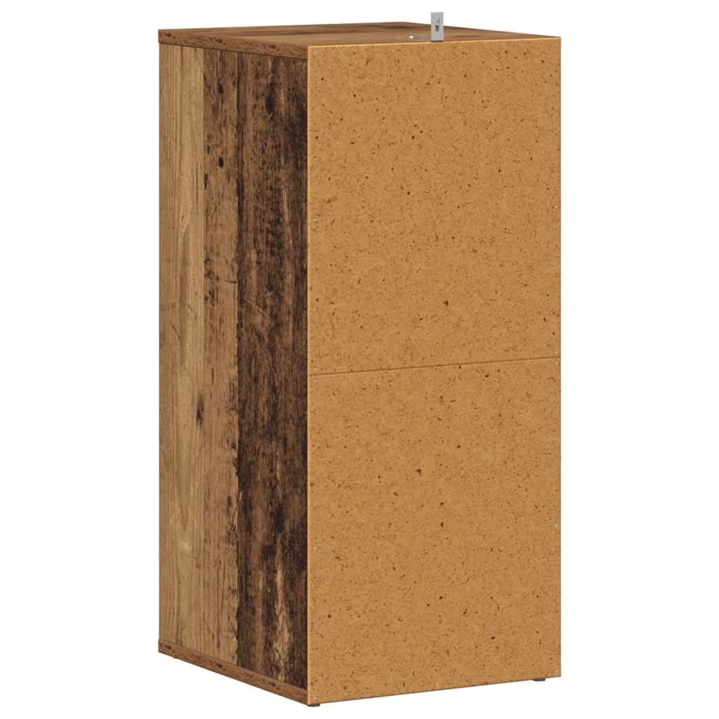 antik fa színű szerelt fa cipősszekrény 32 x 35 x 70 cm