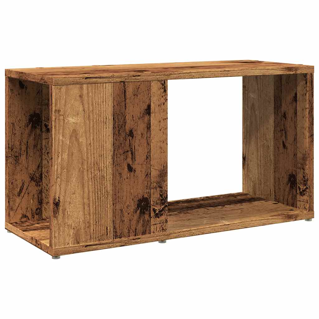 antik hatású szerelt fa TV-szekrény 60 x 24 x 32 cm
