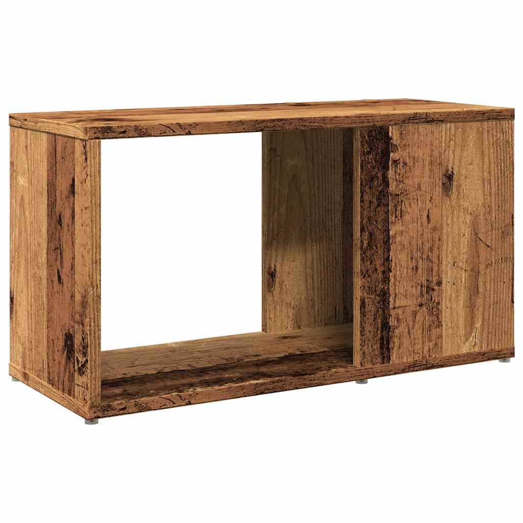 antik hatású szerelt fa TV-szekrény 60 x 24 x 32 cm