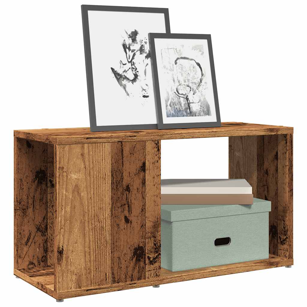 antik hatású szerelt fa TV-szekrény 60 x 24 x 32 cm