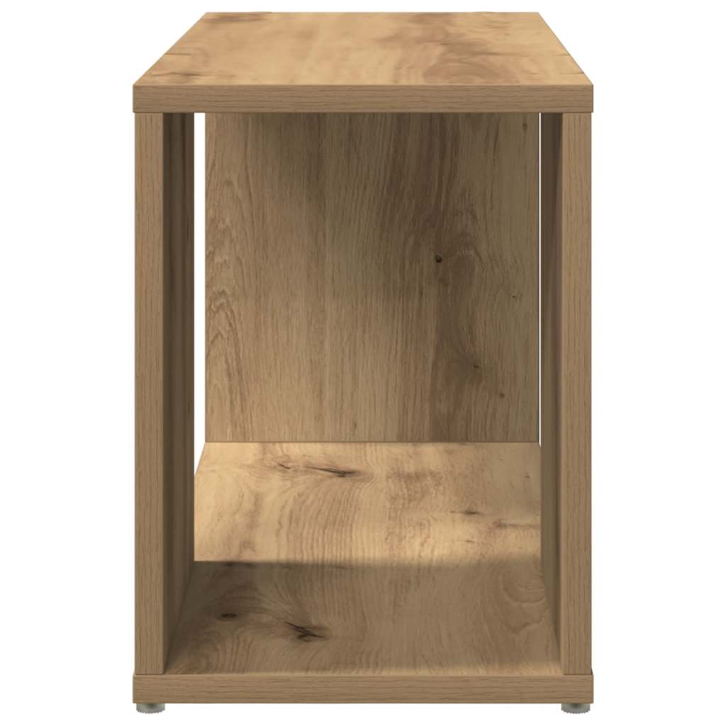kézműves tölgy színű szerelt fa TV-szekrény 60 x 24 x 32 cm