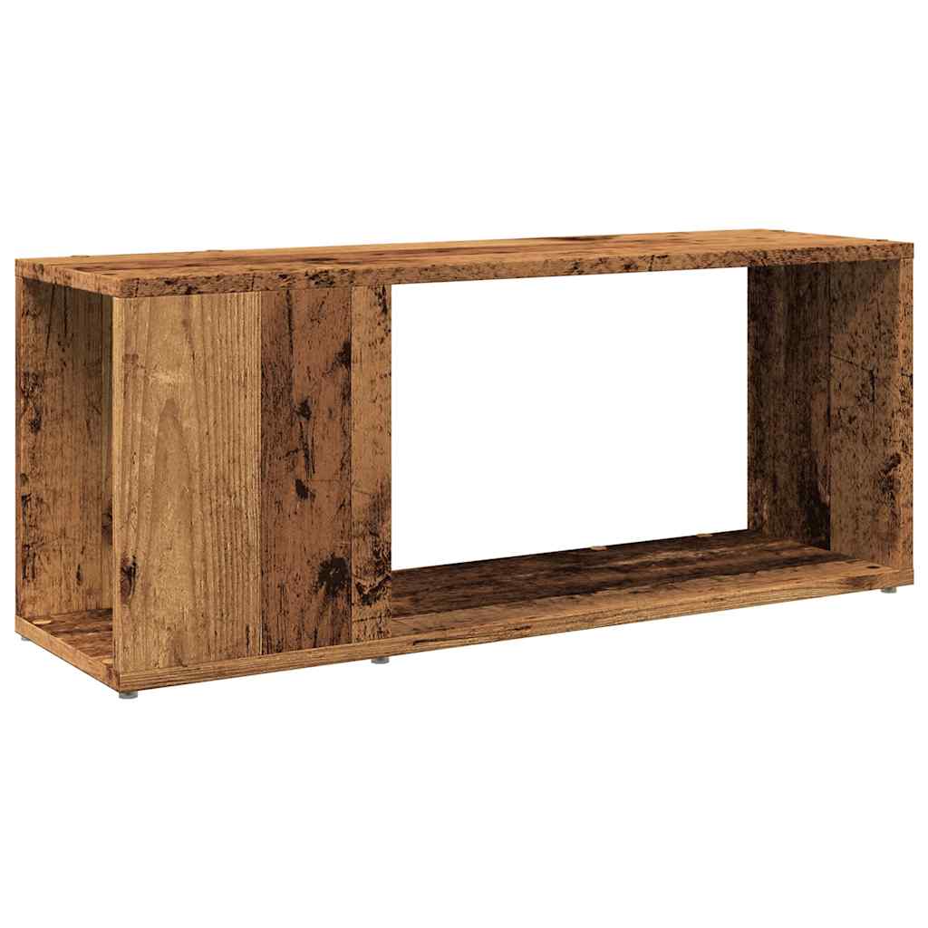 antik hatású szerelt fa TV-szekrény 80x24x32 cm