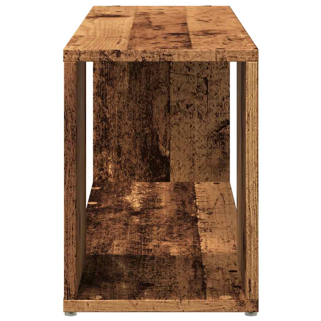 antik hatású szerelt fa TV-szekrény 80x24x32 cm