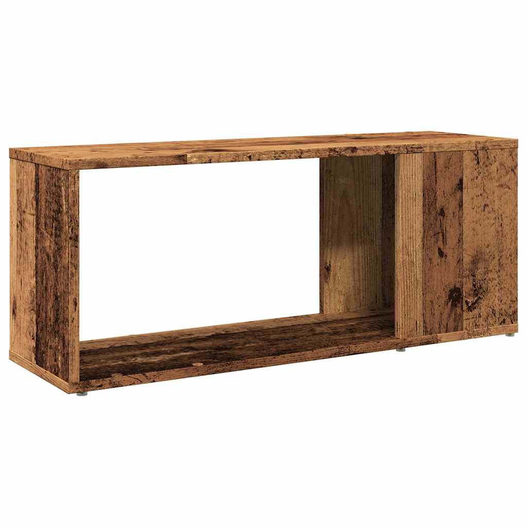 antik hatású szerelt fa TV-szekrény 80x24x32 cm