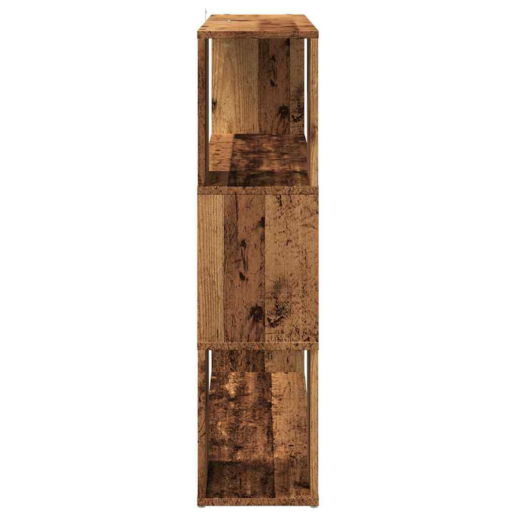 Könyvszekrény/szobaosztó régi fa 100x24x94 cm