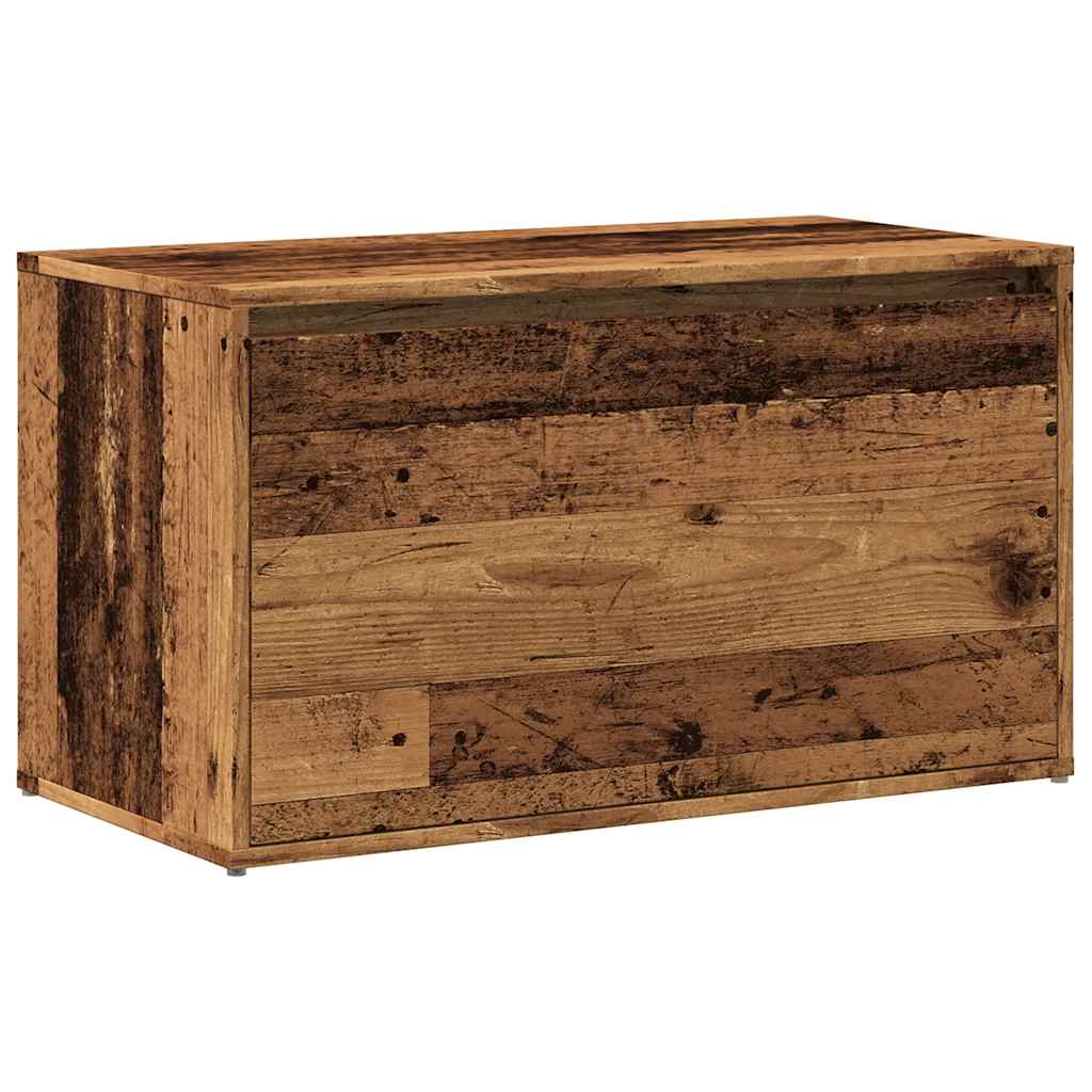 előszobapad 80x40x45 cm Régi fából készült fűrészáru