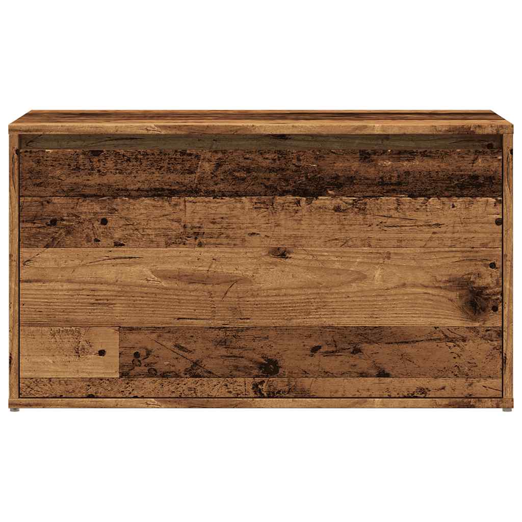 előszobapad 80x40x45 cm Régi fából készült fűrészáru