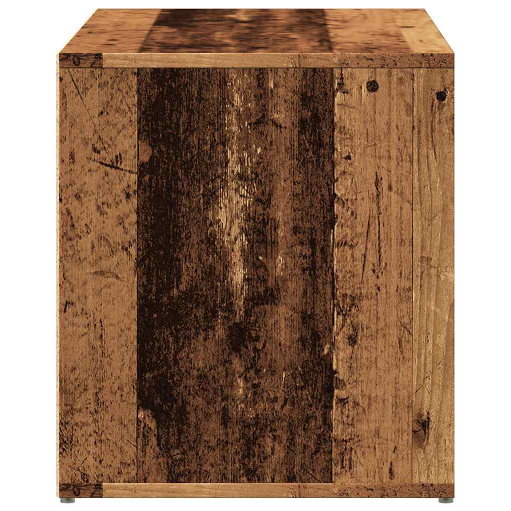 előszobapad 80x40x45 cm Régi fából készült fűrészáru