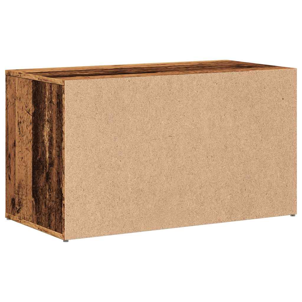előszobapad 80x40x45 cm Régi fából készült fűrészáru