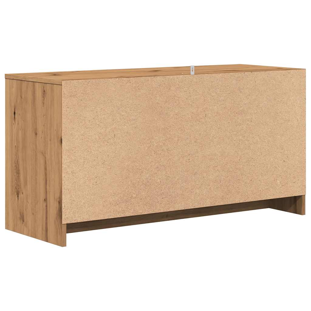 kézműves tölgy színű szerelt fa TV-szekrény 102x37,5x52,5 cm