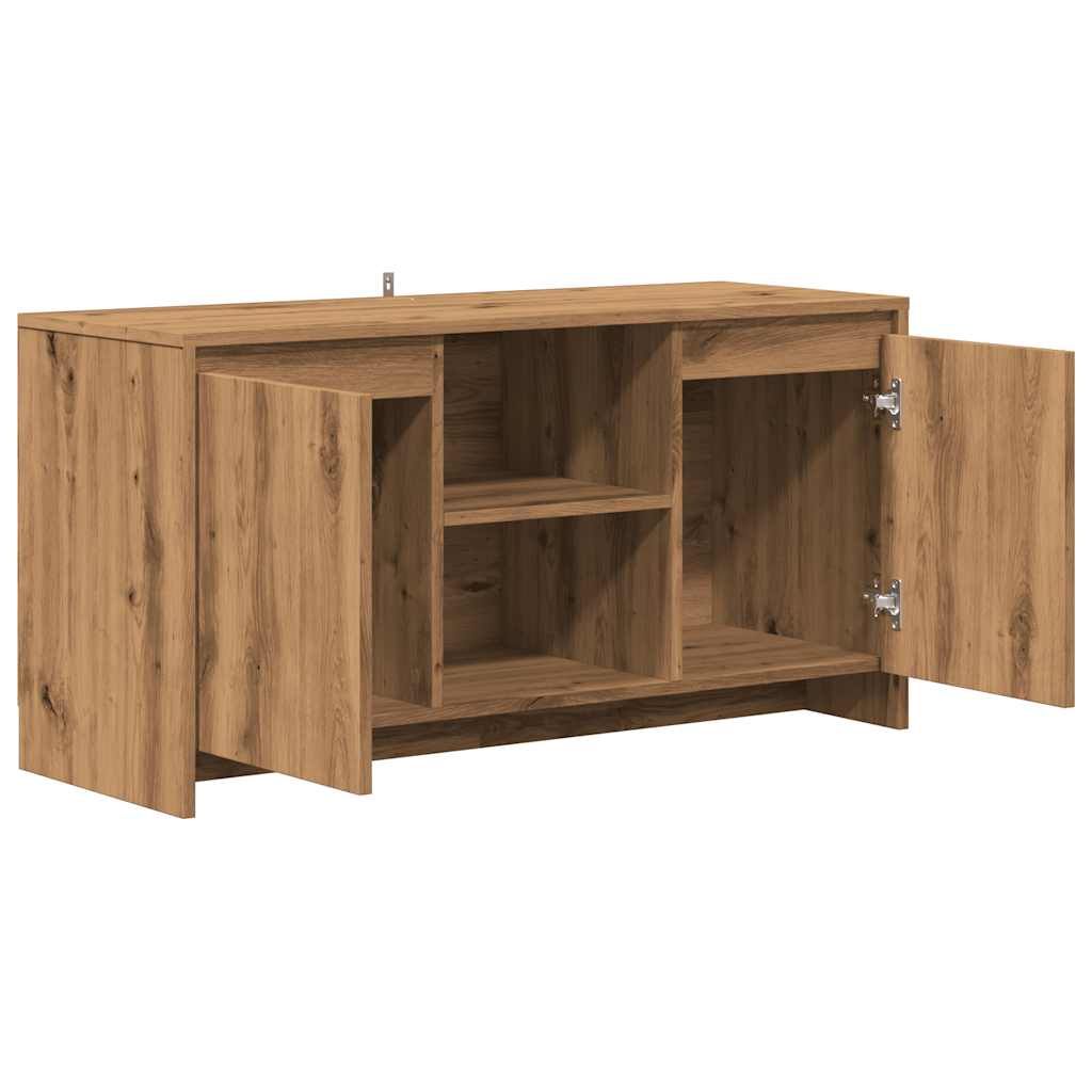 kézműves tölgy színű szerelt fa TV-szekrény 102x37,5x52,5 cm