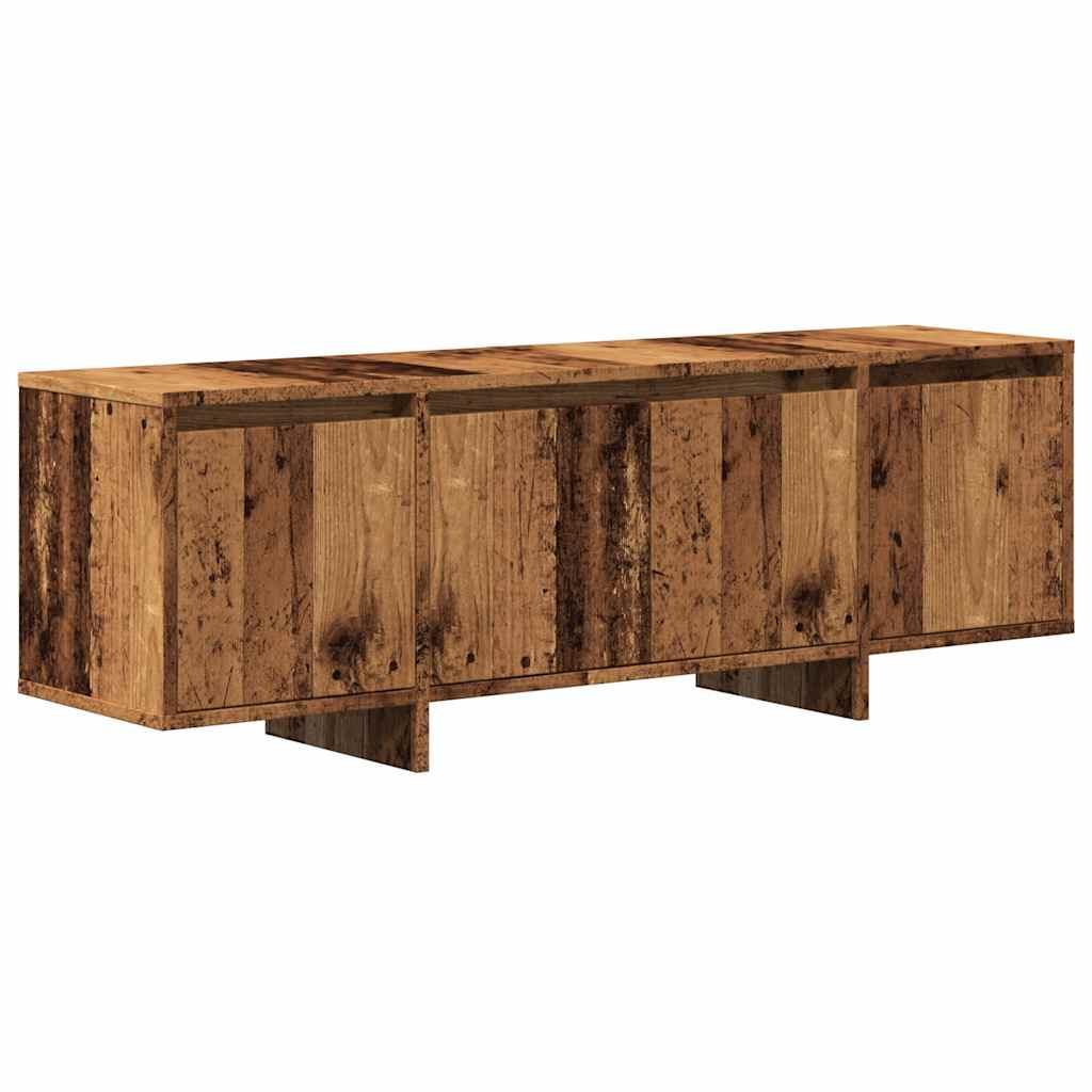 antik fa színű szerelt fa TV-szekrény 120 x 30 x 40,5 cm