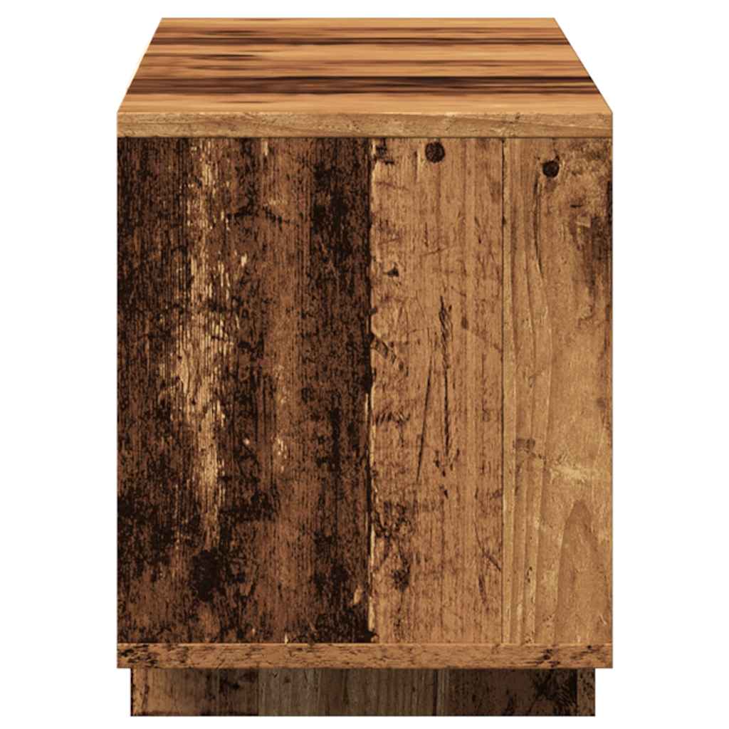 antik fa színű szerelt fa TV-szekrény 120 x 30 x 40,5 cm
