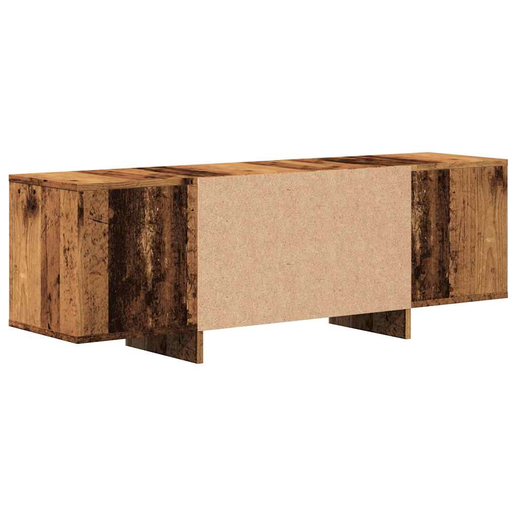 antik fa színű szerelt fa TV-szekrény 120 x 30 x 40,5 cm