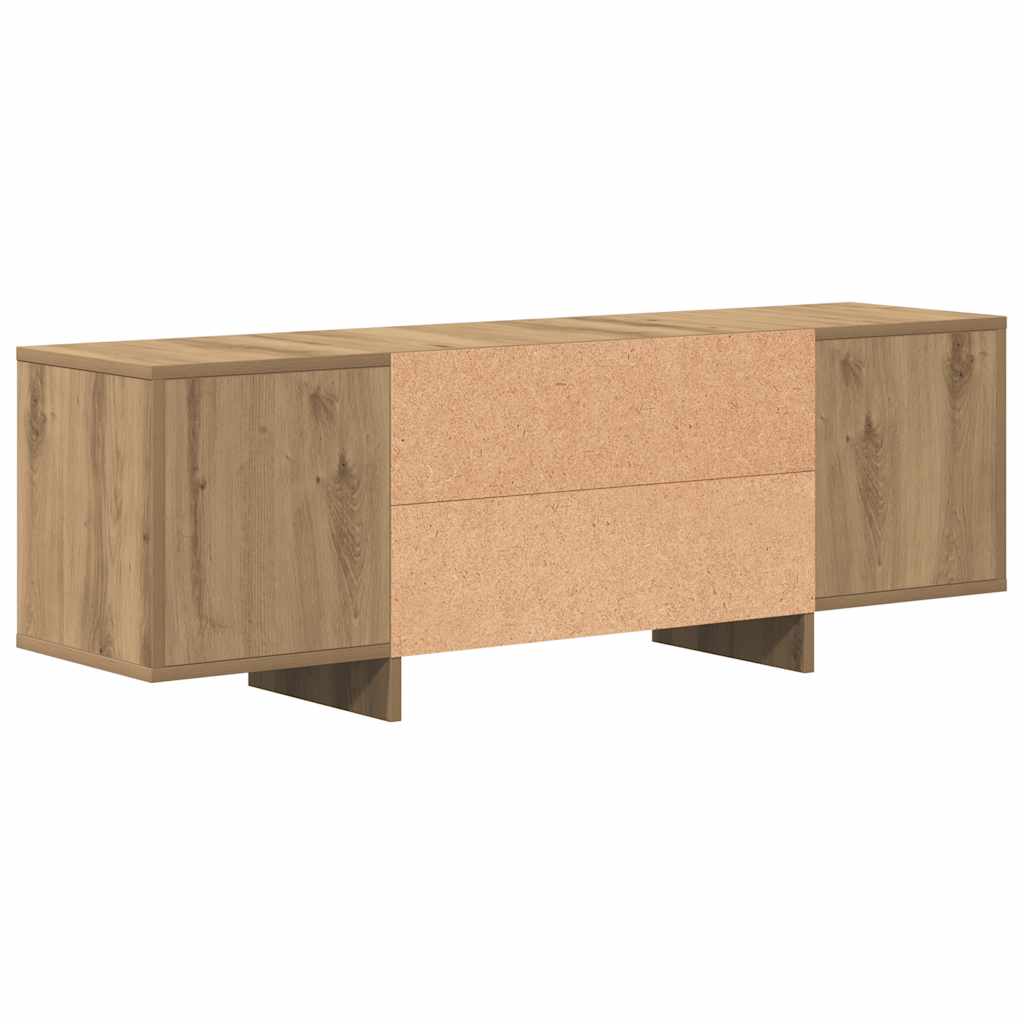 kézműves tölgy színű szerelt fa TV-szekrény 120 x 30 x 40,5 cm