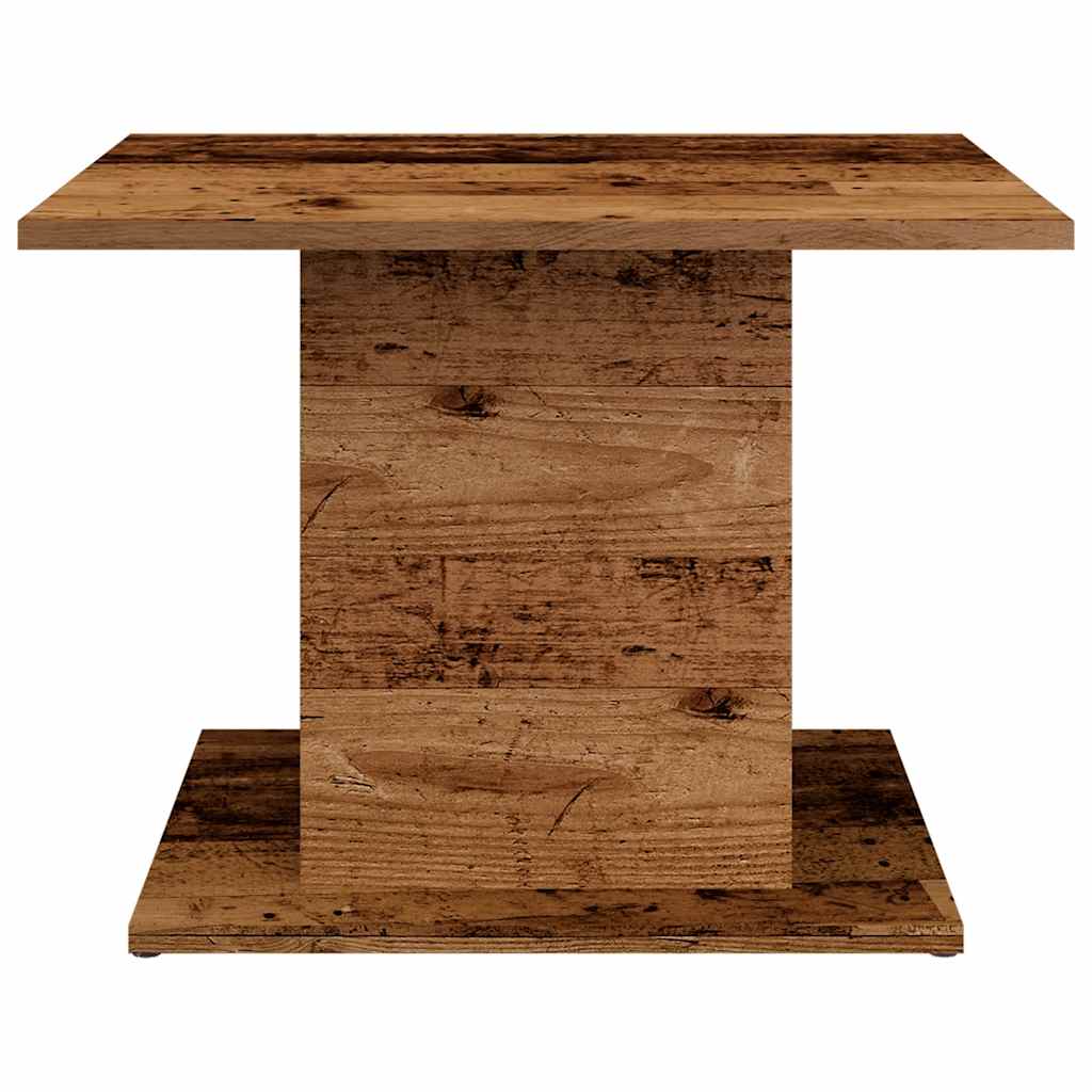 antik fa színű szerelt fa dohányzóasztal 55,5 x 55,5 x 40 cm