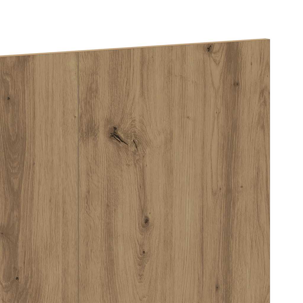 kézműves tölgy színű szerelt fa ágyfejtámla 200x1,5x80 cm