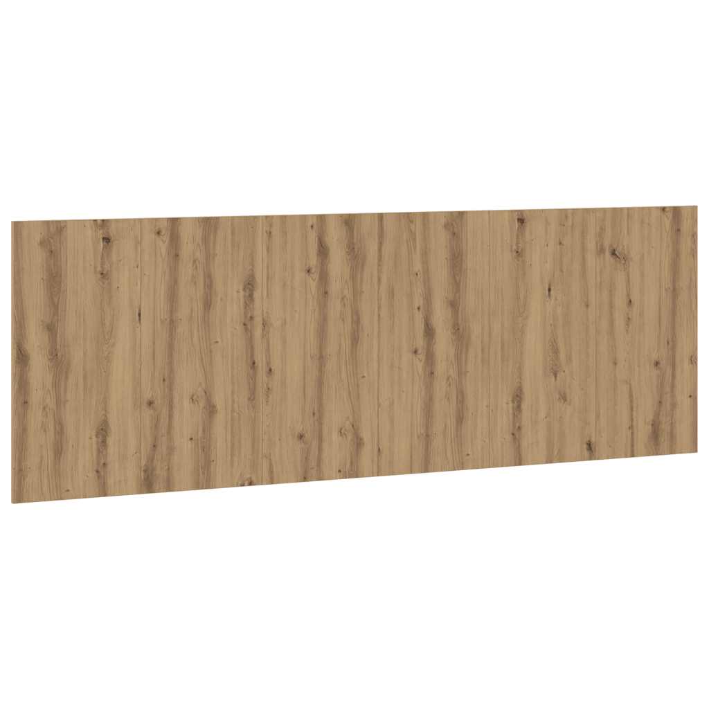 kézműves tölgy színű szerelt fali fejtámla 240 x 1,5 x 80 cm