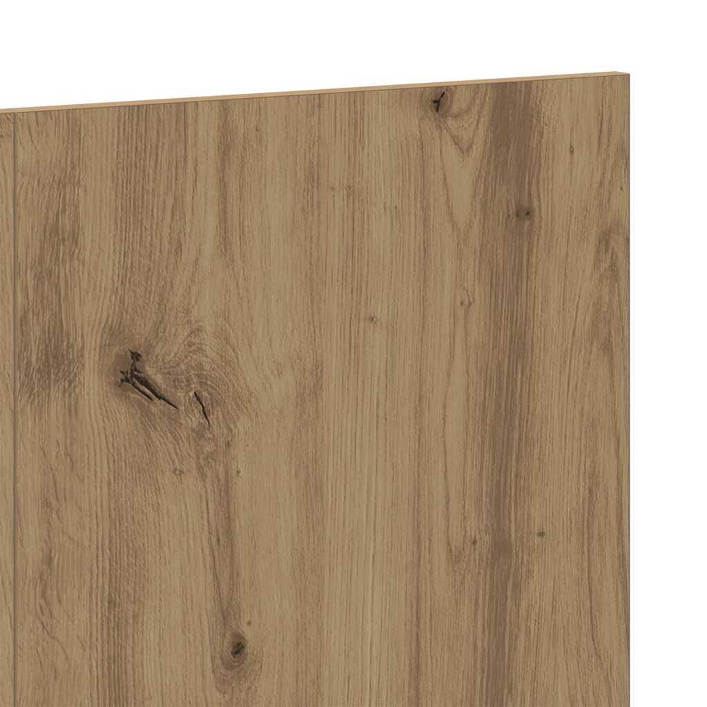 kézműves tölgy színű szerelt fali fejtámla 240 x 1,5 x 80 cm