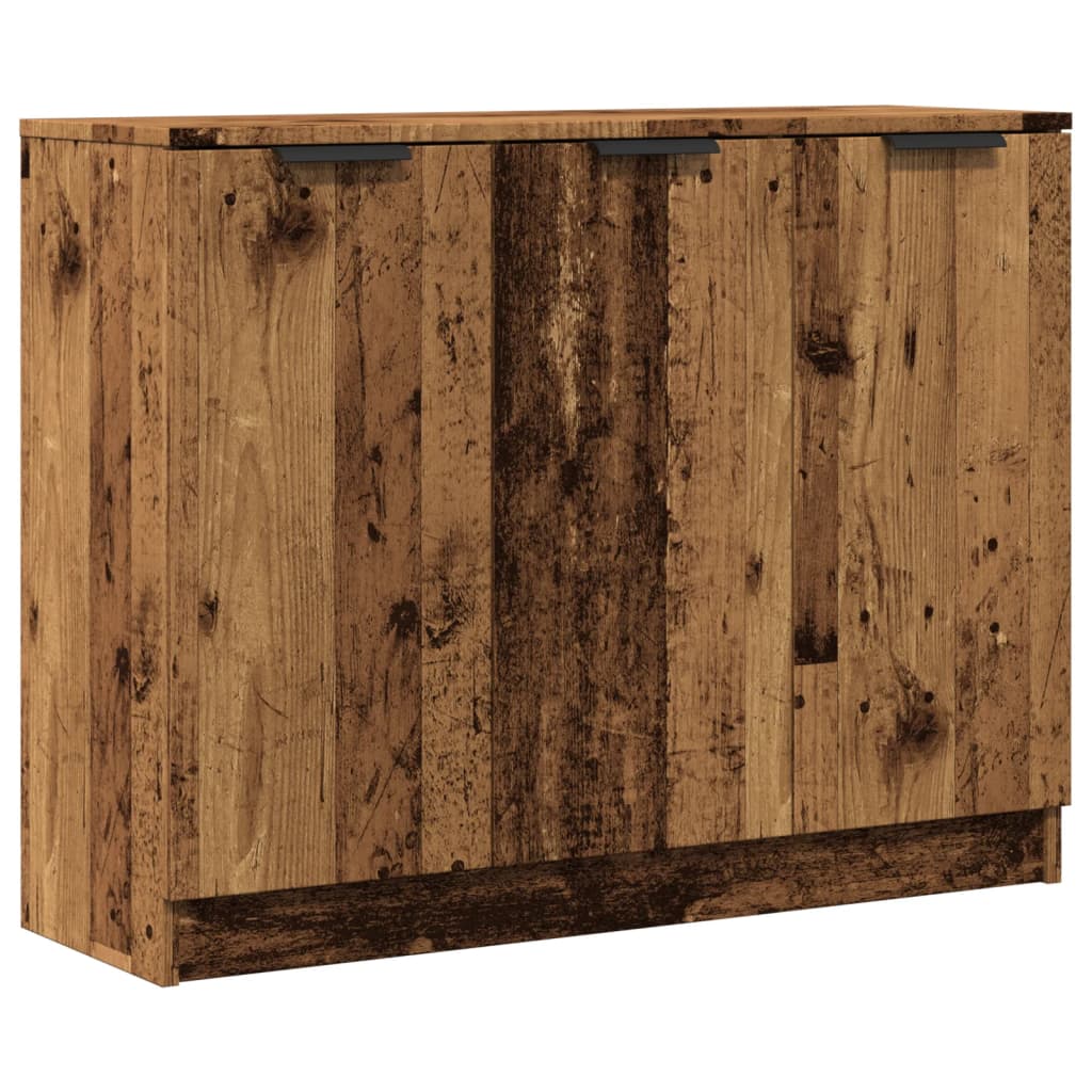 antik fa színű szerelt fa tálalószekrény 90 x 30 x 70 cm