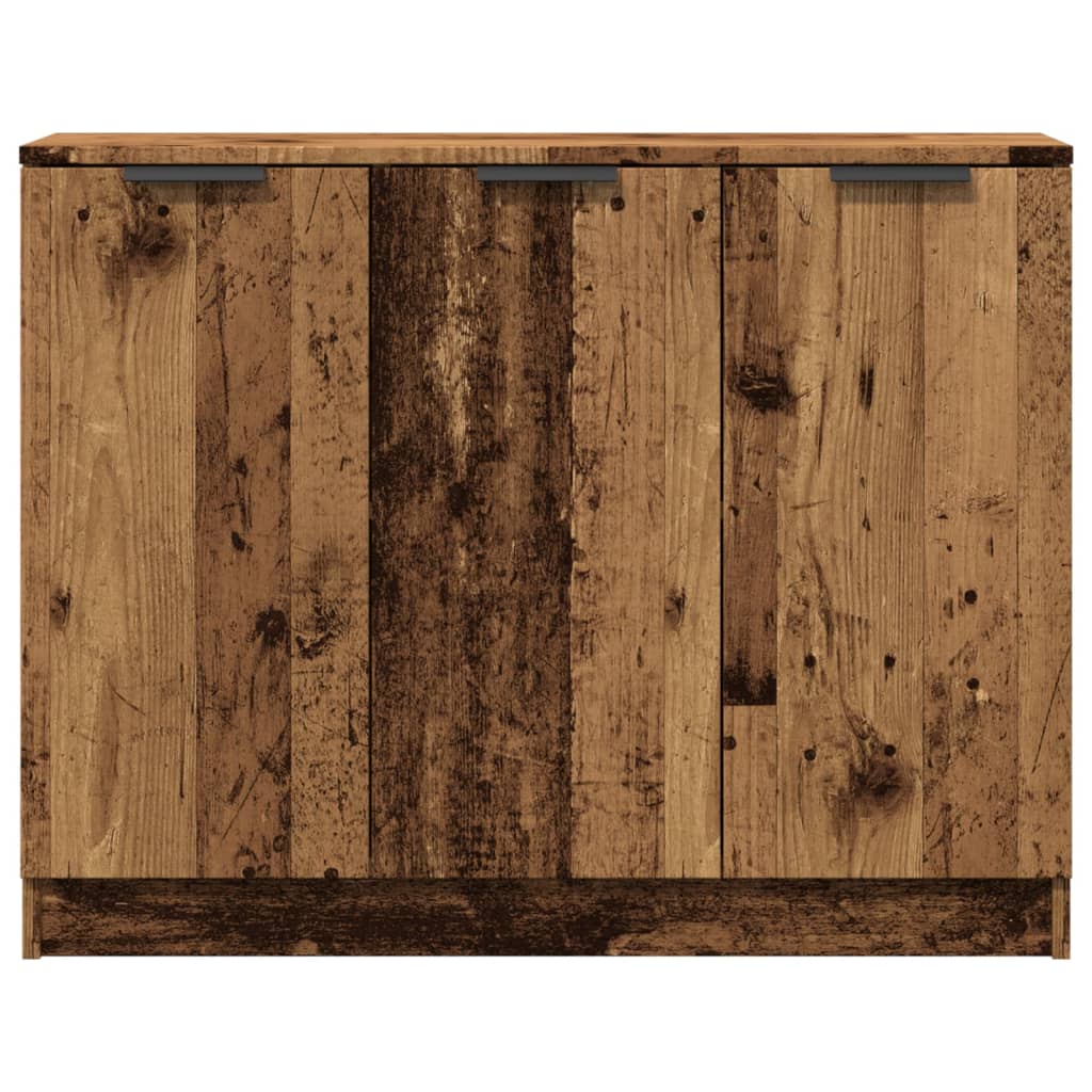 antik fa színű szerelt fa tálalószekrény 90 x 30 x 70 cm
