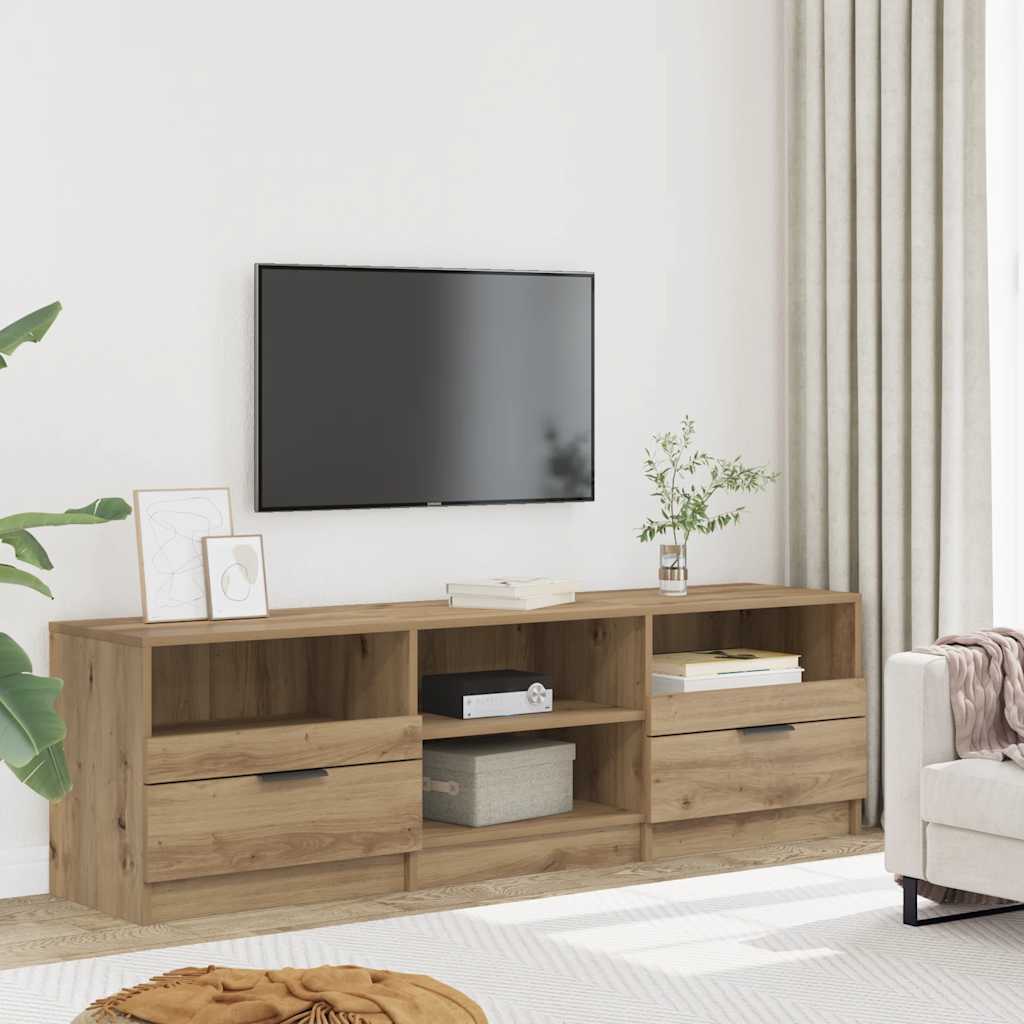 TV szekrény Artisan tölgy 150x33,5x45 cm Műanyag fa