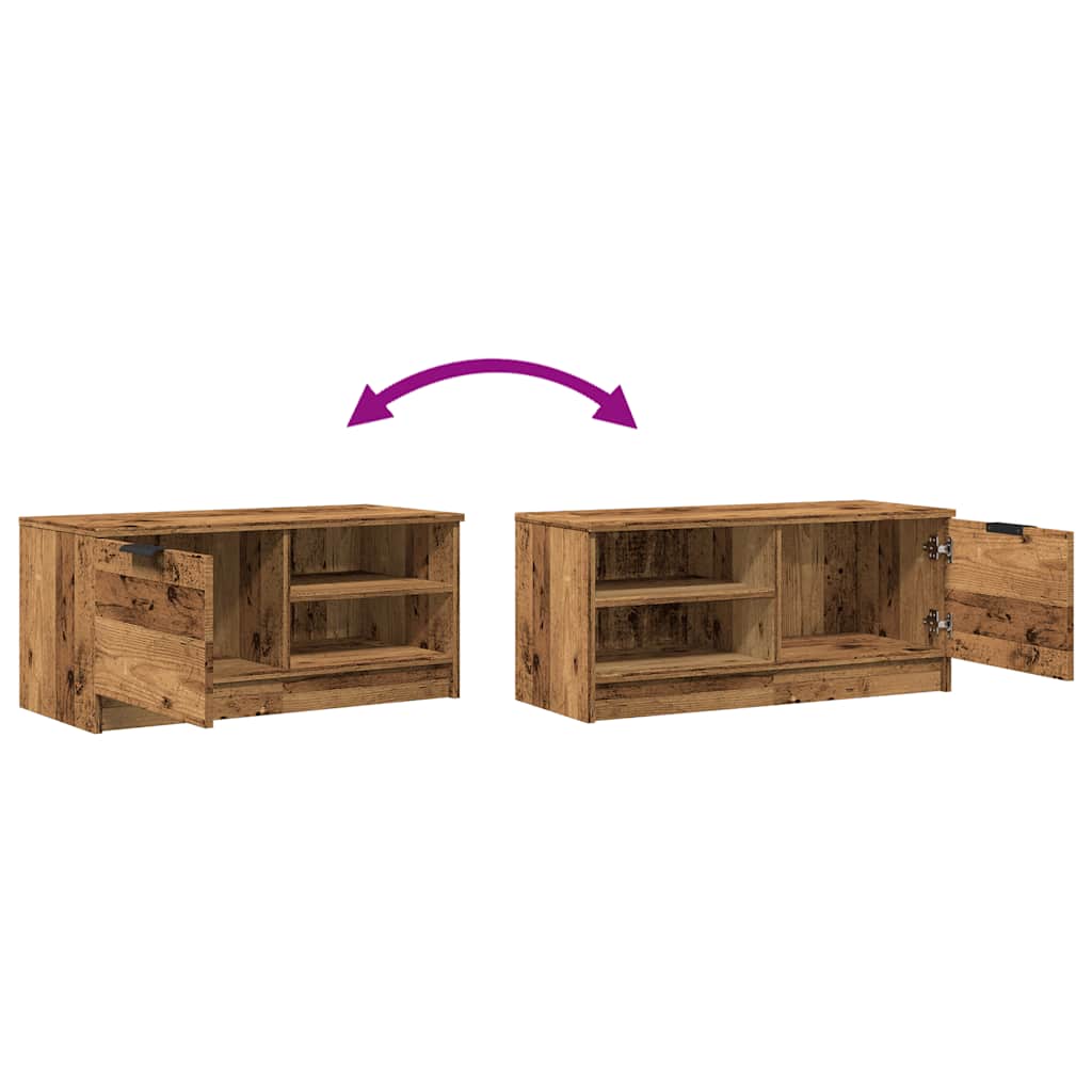 TV szekrény Régi fa 80x35x36,5 cm Gépelt fa