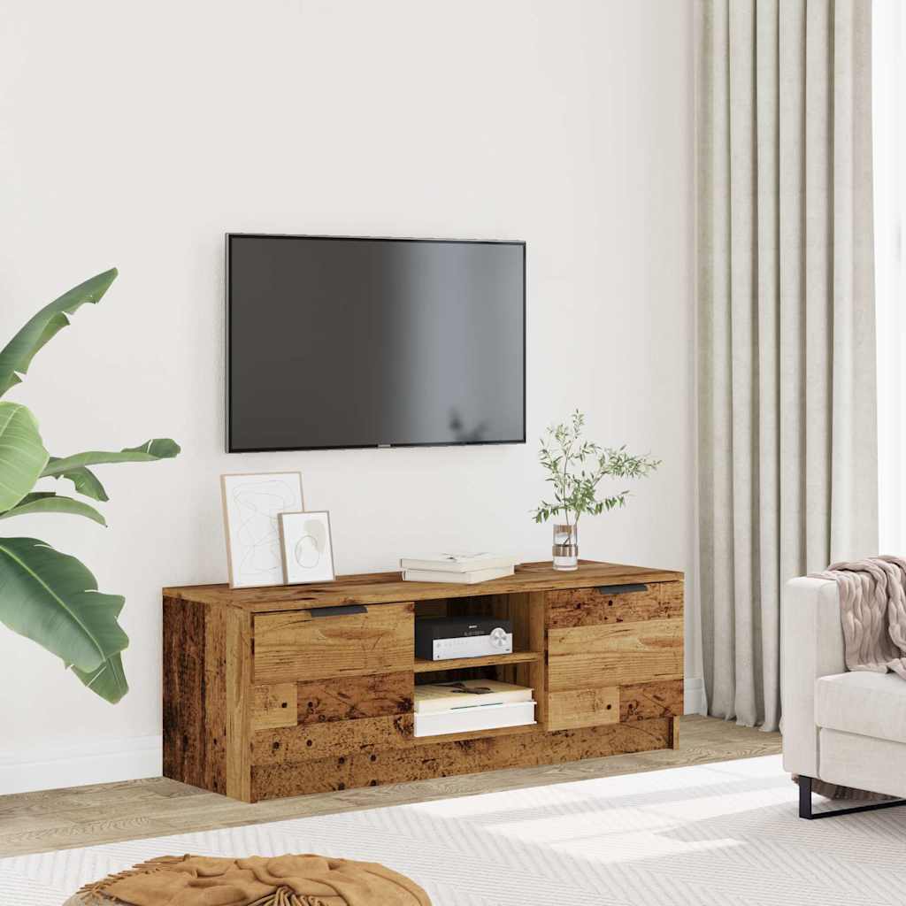 TV szekrény Régi fa 102x35x36,5 cm Gépelt fa