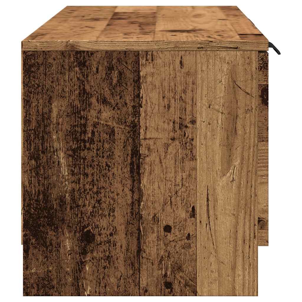 TV szekrény Régi fa 102x35x36,5 cm Gépelt fa