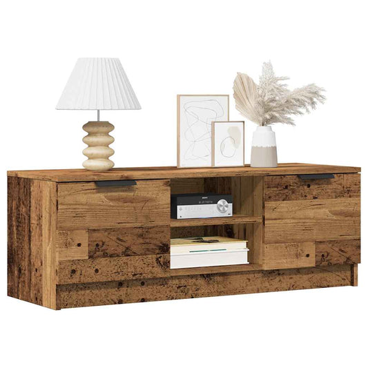 TV szekrény Régi fa 102x35x36,5 cm Gépelt fa