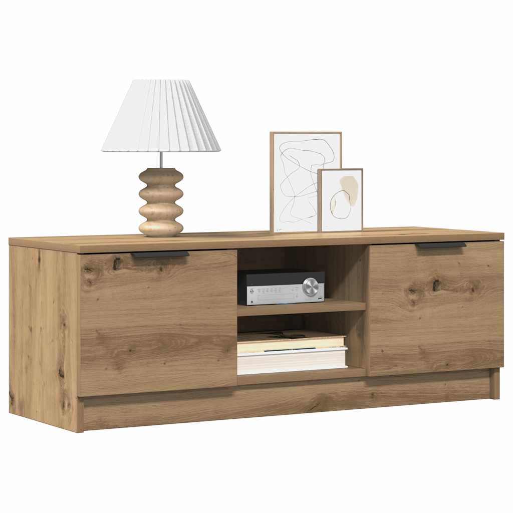 TV szekrény Artisan tölgy 102x35x36,5 cm Műanyag fa