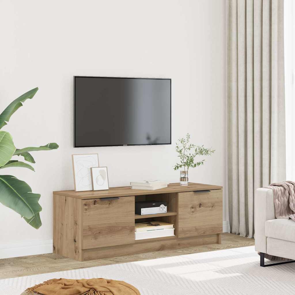 TV szekrény Artisan tölgy 102x35x36,5 cm Műanyag fa