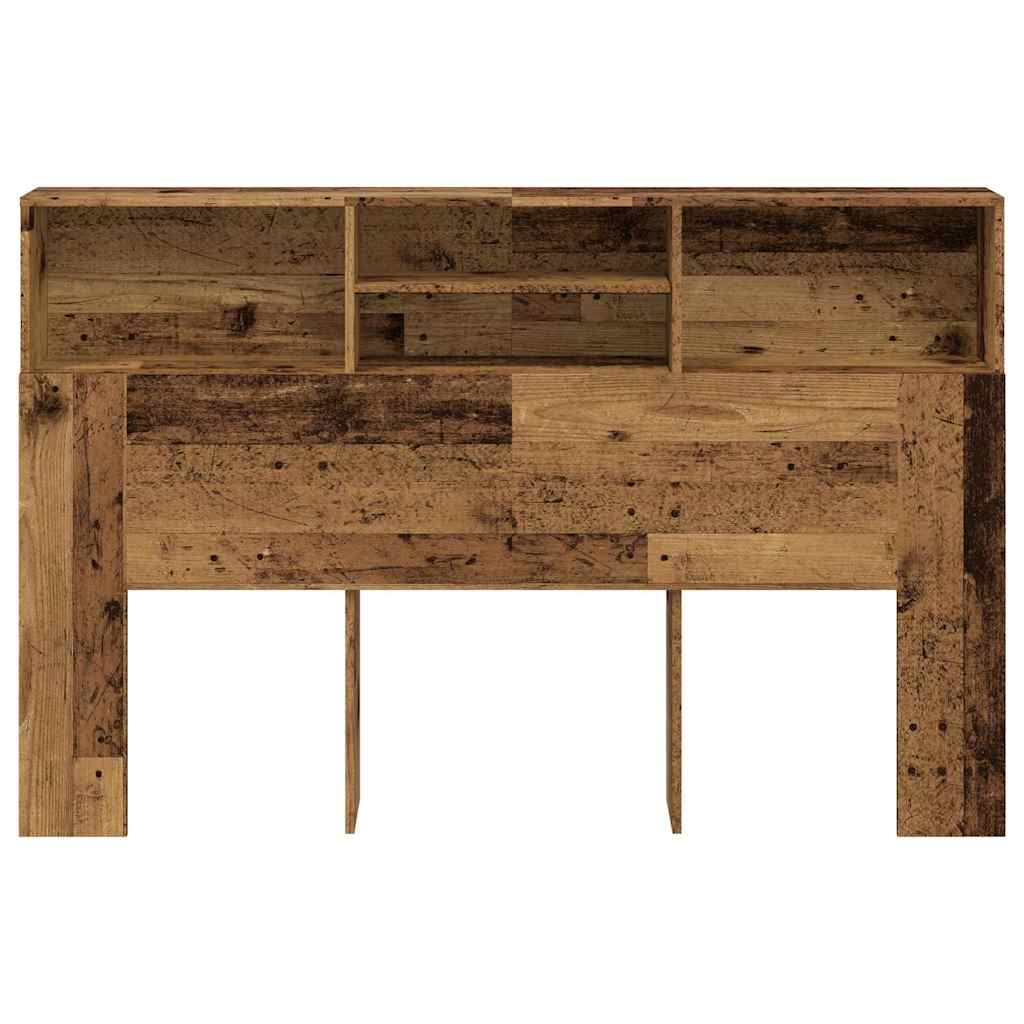 antik fa színű szerelt fa áthidalószekrény 160 x 19 x 103,5 cm