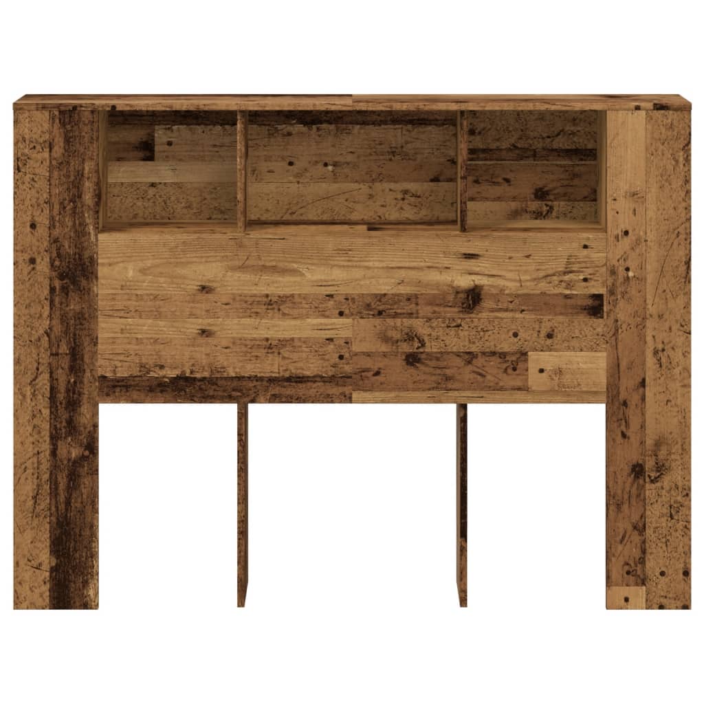 antik fa színű szerelt fa áthidalószekrény 140x18,5x102,5 cm